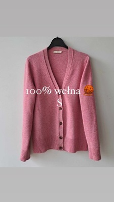 Sweter kardigan Hessnatur 100% wełna S