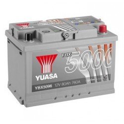 YUASA 80AH 760A P+ YBX5096 АККУМУЛЯТОР