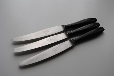 Gerlach noże stołowe obiadowe bakelit 3 szt
