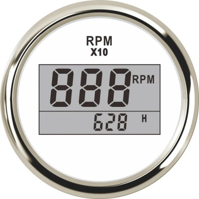 52mm Marine Tachometer Car Truck Boat Engine Tacho Gauge With Hourme~78085