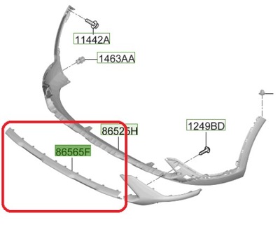 Захист podzderzakowa hyundai santa fe 2020- фото №1