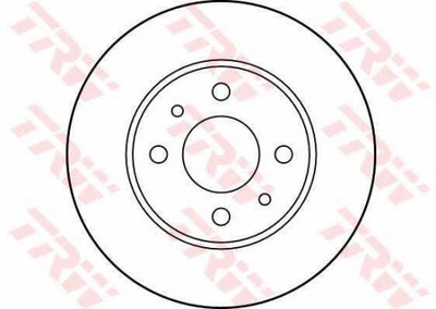 DISKAI STABDŽIŲ PRIEK. TRW DF1745 