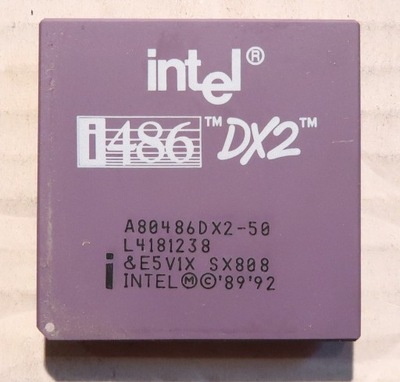 Procesor Intel i486 DX2 50MHz SX808 A80486DX2-50