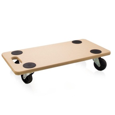 Wózek transportowy do 200kg płyta mdf 58x28,5cm do przewożenia na kółkach