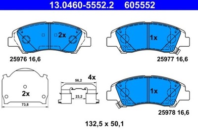 TRINKELĖS STABDŽIŲ HYUNDAI PRIEK. I10 1,0-1,2 MPI 19- 13.0460-5552.2 