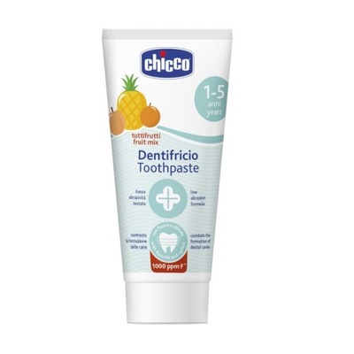 Chicco Toothpaste Pasta do zębów z fluorem 1000ppm o smaku wieloowocow P1