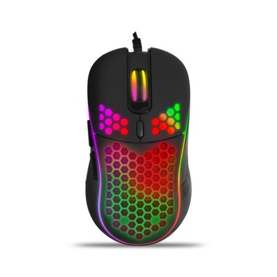 Przewodowa gamingowa mysz na USB optyczna LED RGB