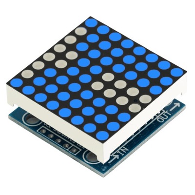 Moduł matrycy 8x8 LED MAX7219 niebieski Arduino