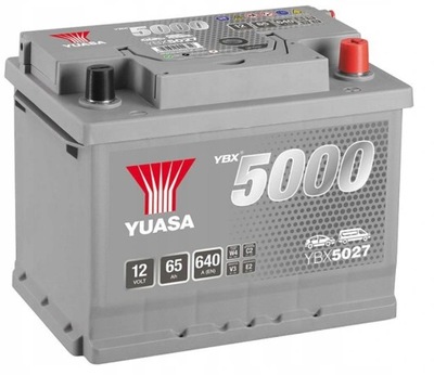 YUASA 5000 YBX5027 12V 65AH 640A