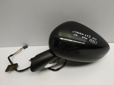 2009+ citroen c3 ii зеркало левая 5 pin чёрные фото №1