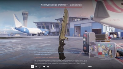 Nóż myśliwski (Huntsman Knife)| Siatka Safari (Safari Mesh) ST! CSGO CS2