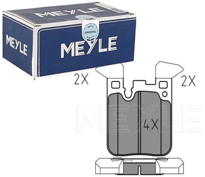 MEYLE КОЛОДКИ ТОРМОЗНЫЕ ЗАД 025 250 2916/PD