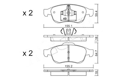 METELLI ZAPATAS DE FRENADO 410607115R 440607115R 41  