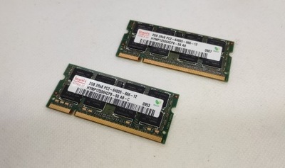 Pamięć RAM Hynix 2GB 2Rx8 DDR2 800MHz HYMP125S64CP8-S6 do laptopa
