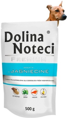 DOLINA NOTECI PREMIUM mokra karma dla psa JAGNIĘCINA 500 g