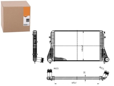 Интеркулер vw golf 6 1,6tdi-2,0tdi nrf фото №1