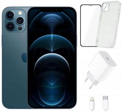 Smartfon Apple iPhone 12 Pro 256GB Niebieski | Pacific Blue | Bateria 100%