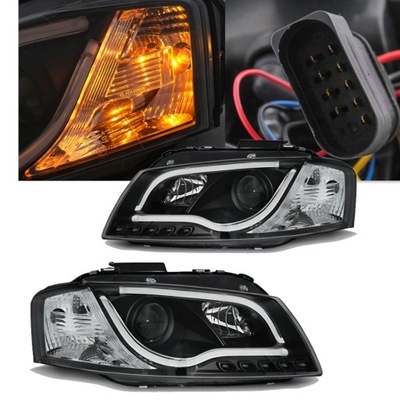 Лампи фари do audi a3 8p 8pa od 2003 do 2008 led tube безкоштовно лампочка фото №1