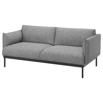 IKEA APPLARYD Sofa 2 osobowa Lejde szary czarny