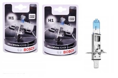 BOSCH LUZ H1 55W 12V ULTRA WHITE 4200K  