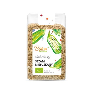 EKOLOGICZNY SEZAM NIEŁUSKANY 250g BATOM BIO