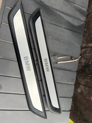 Накладки накладки порогові led підсвітка bmw f1 f2 фото №1