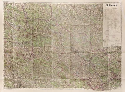 ŚLĄSK. Topograficzna mapa Śląska po 1945 r