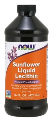 NOW FOODS Sunflower Liquid Lecithin (473 ml)