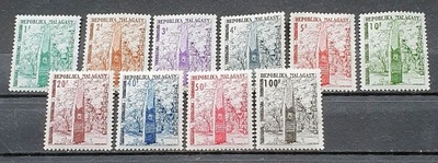 KOLONIE FRANCUSKIE MADAGASKAR * 1962 MI 41-50 PORTO