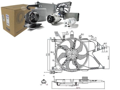 Nissens 85196 вентилятор, охлаждение двигателя фото №1
