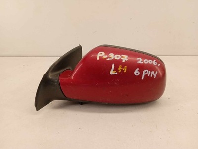 Дзеркало ліва двері peugeot 307 01-07 6 pin фото №1