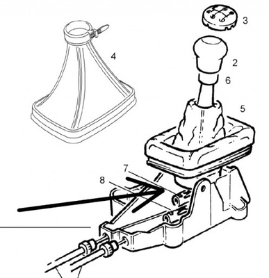 ВТУЛКА РУЧКИ ПЕРЕКЛЮЧЕННЯ ПЕРЕДАЧ ПЕРЕДАЧ VECTRA ASTRA ZAFIRA 2.0DTI