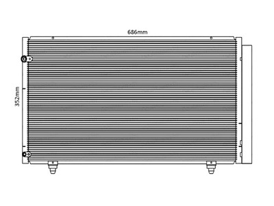 Lexus rx 2012-2015 радіатор кондиціонера 8046008020 фото №1