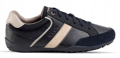 Buty skórzane GEOX GARLAN U023GB-05422-CF4H6 Navy/LT Taupe - 45