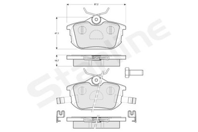 ZAPATAS DE FRENADO STARLINE BD S830P  