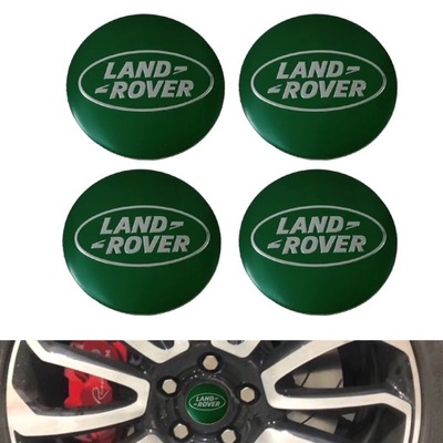 4 PIEZAS LAND ROVER PEGADURA EMBLEMA AL LLANTAS 56MM  