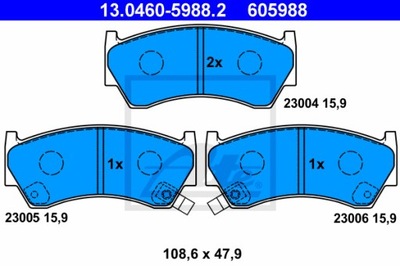 TRINKELĖS STABDŽIŲ - KOMPLEKTAS 13.0460-5988.2 