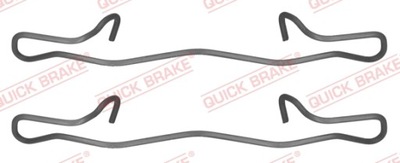 Набор монтажный тормозных колодок задняя mazda 3 bk bl 03-13 фото №1