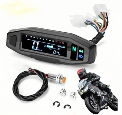 PRĘDKOŚCIOMIERZ DO MOTORA MOTOCYKLOWY LCD MINI