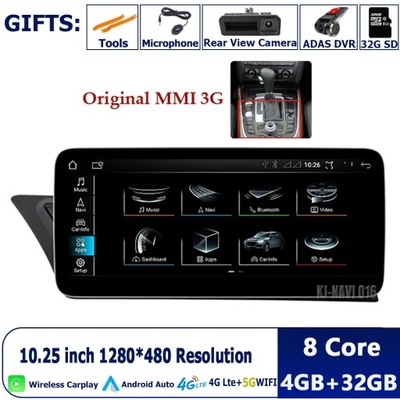 ANDROID13 PARA AUDI A4 A5 S4 S5 A4L B8 2009-2016 NAVEGACIÓN GPS CARPLAY AUTO  