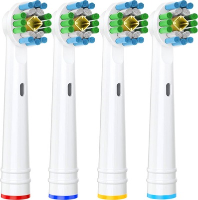 4 x KOŃCÓWKI DO SZCZOTECZKI ELEKTRYCZNEJ ORAL-B 3D