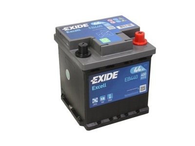 АКУМУЛЯТОР EXIDE EXCELL 44AH 400A EB440 P+