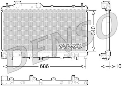 AUŠINTUVAS VANDENS DENSO DRM36015 