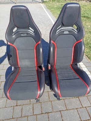 MERCEDES W117 W176 A CLA 45 AMG СИДІННЯ RECARO КОМПЛЕКТ ШКІРА АЛЬКАНТАРА