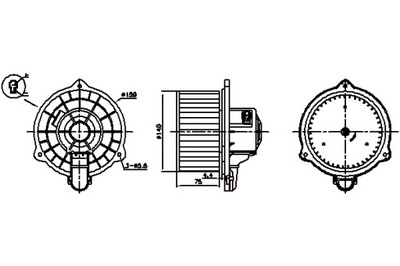 NISSENS VENTILADOR SOPLADORES HYUNDAI I10 I I10 II 1.0-1.2 01.08-  