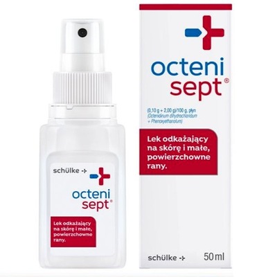 Octenisept lek spray dezynfekcja ran skóry 50 ml