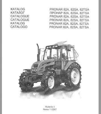 KATALOG PIEZAS DE REPUESTO PRONAR 82 A 82 SA 82 TSA  