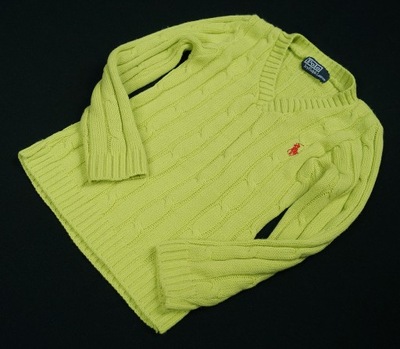 POLO RALPH LAUREN FIRMOWY SELEDYNOWY SWETER 4 LATA