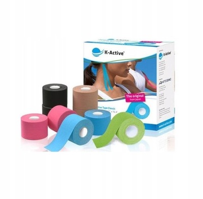 Plaster do tapingu K-ACTIVE 5cm/5m różowy