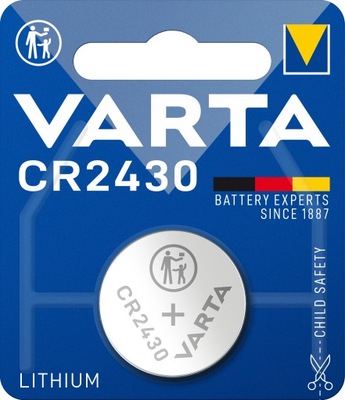 1x BATERIA GUZIKOWA VARTA CR2430 CR 2430 LITOWA 3V